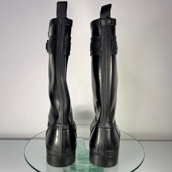 Sperry Walker Atlantic Rain Boots Womens Black Waterproof STS82562 - Picture 4 of 7